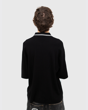 Huffer Studio Knit Shirt - Black