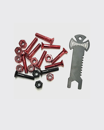 Independent Trucks Cross Bolts 1" Phillips - Red/Black