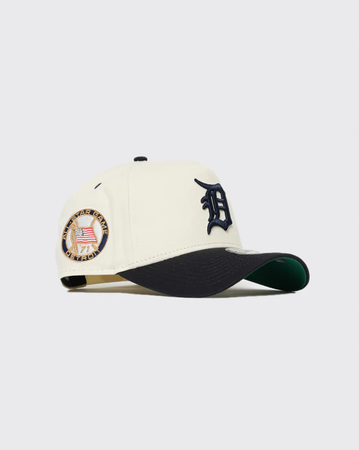 New Era 940 AFrame Detroit Tigers Snapback - Vintage White/Black