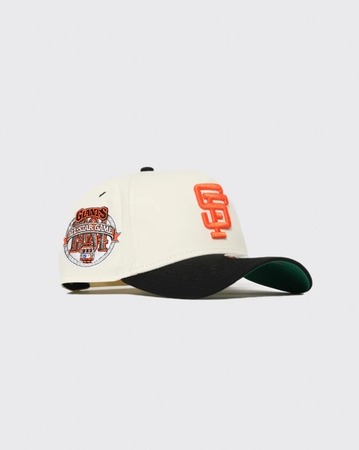 New Era 940 AFrame San Francisco Giants Snapback - Vintage White/Orange