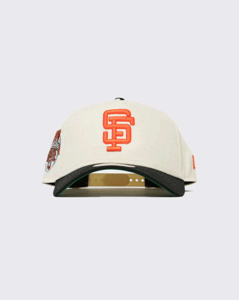 New Era 940 AFrame San Francisco Giants Snapback - Vintage White/Orange