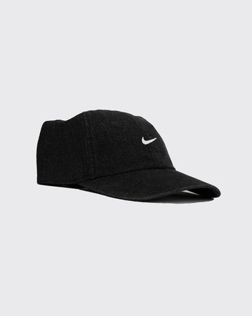 Nike Club Unstructured Denim Cap - Black/White