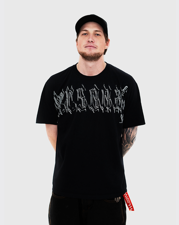 Personal Knight Font Shirt - Black