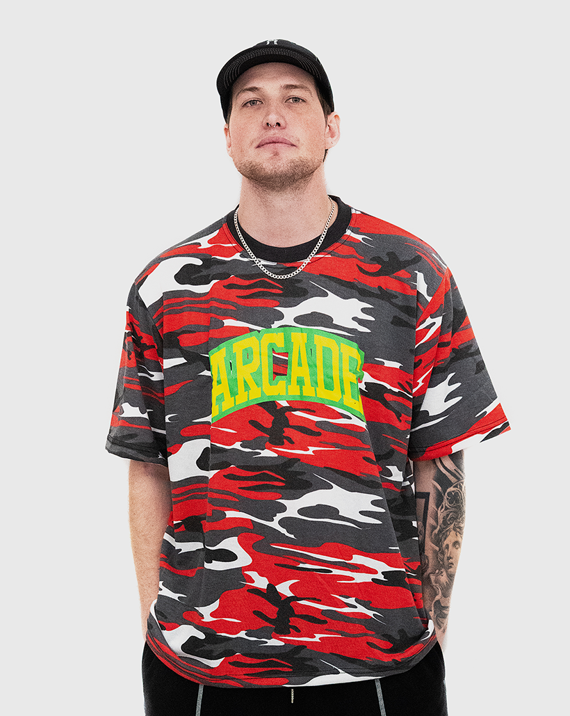 Arcade Camouflage Arch Shirt - Red