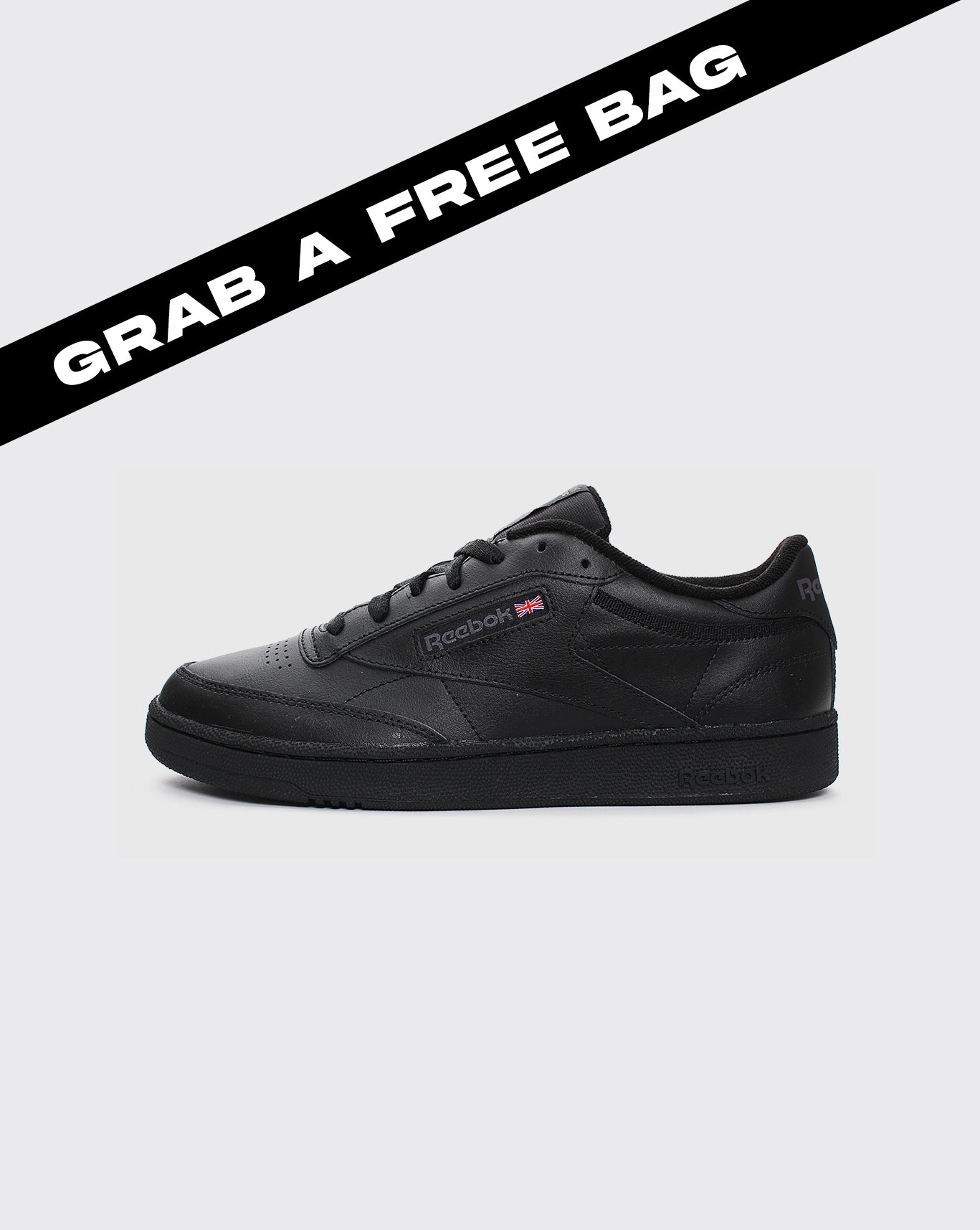 Reebok Club C 85 Shoe - Black/Charcoal