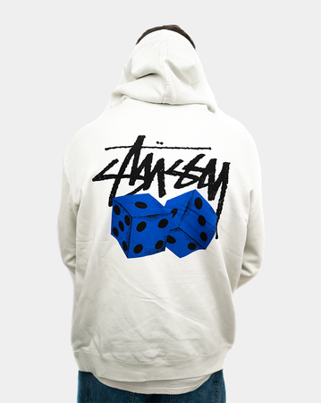 Stussy Pair of Dice Fleece Hood - White