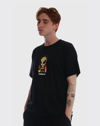 Thrasher x Alien Workshop Believe Shirt - Black