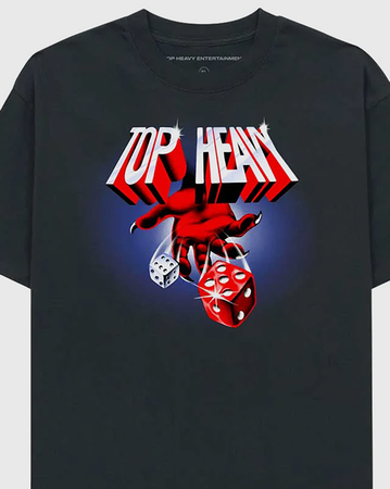 Top Heavy Devils Dice Shirt - Charcoal