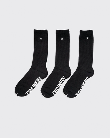 Trainers Crew 3pk Sock - Black