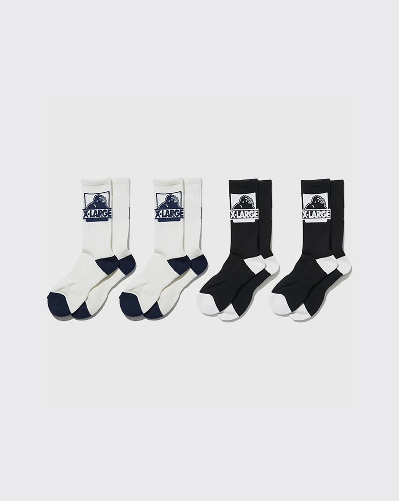 XLarge Classic OG Sock 4pk - Assorted