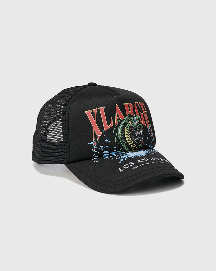 XLarge Serpent LA Trucker Hat - Black