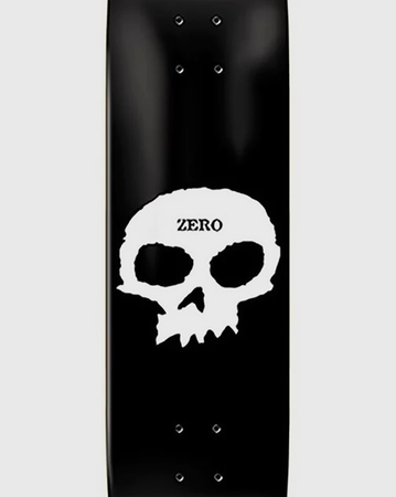 Zero Single Skull R7 Deck - Black/White