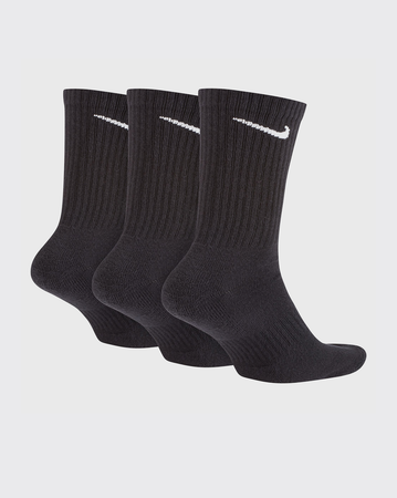 Nike Everyday Dri-FIT 3pk Crew Sock Black