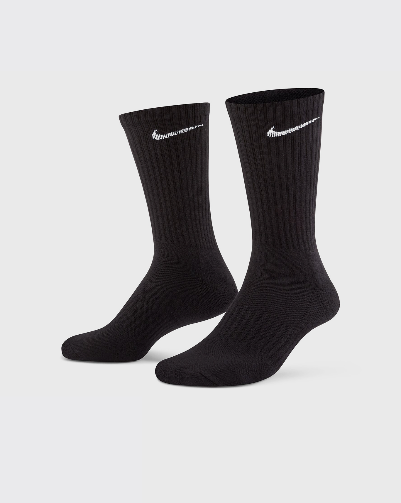 Nike Everyday Dri-FIT 3pk Crew Sock Black