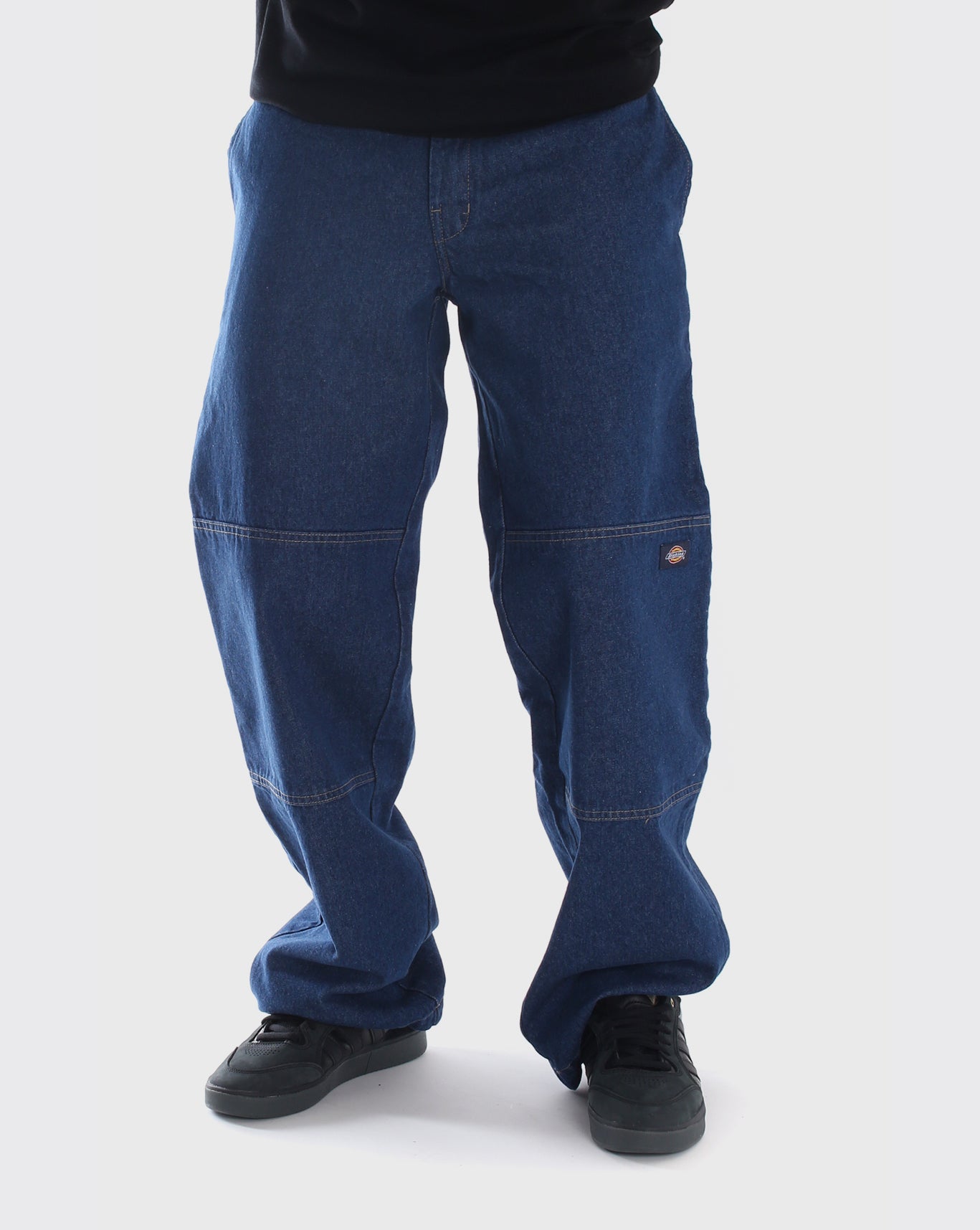 Dickies 85-283 Denim Loose Fit Double Knee Pant Blue